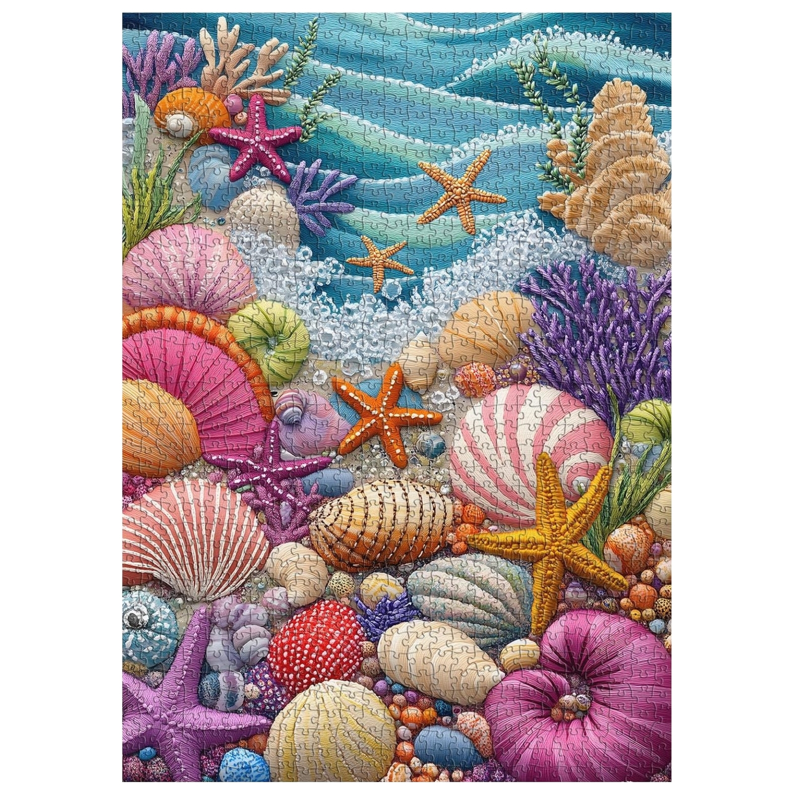 Shell Beach 1000 Piece Jigsaw Puzzle for Adults