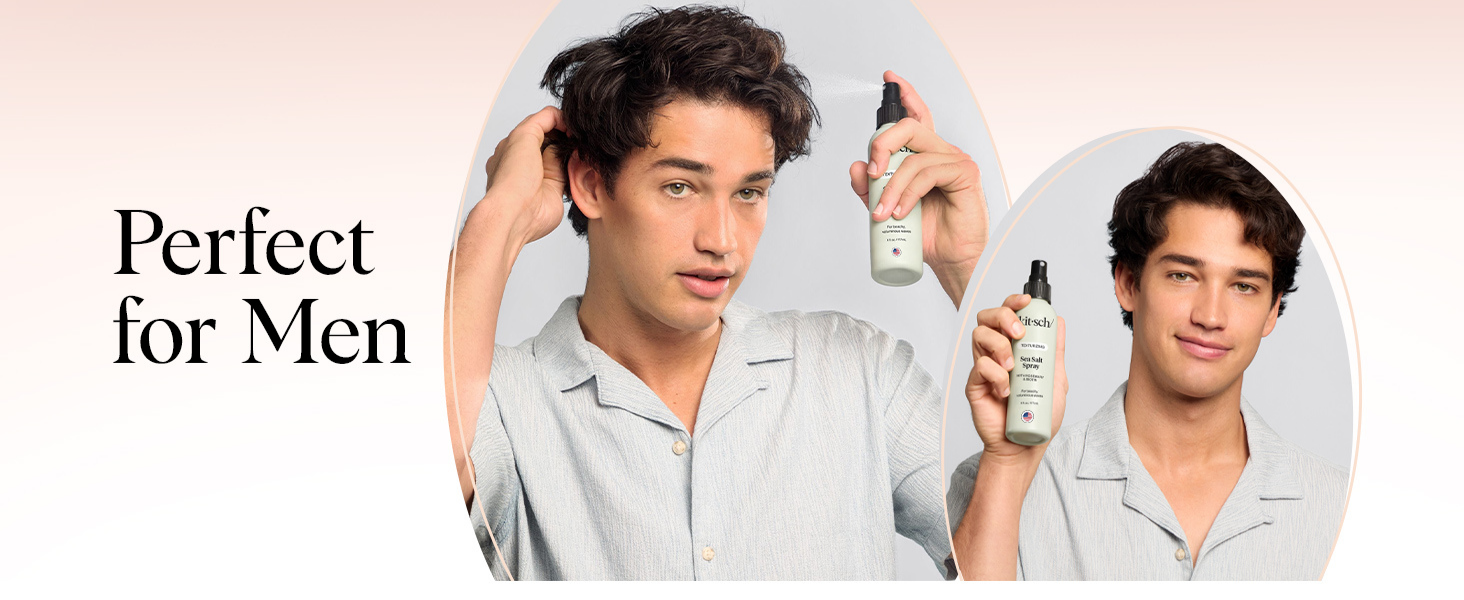 Kitsch Sea Salt Spray for Men and Women | Hair Spray with Rosemary, Biotin, Magnesium &ndash; Hair Texturizer for Natural Curls and Beach Waves | Ideal Gifts for Women, 177 mL