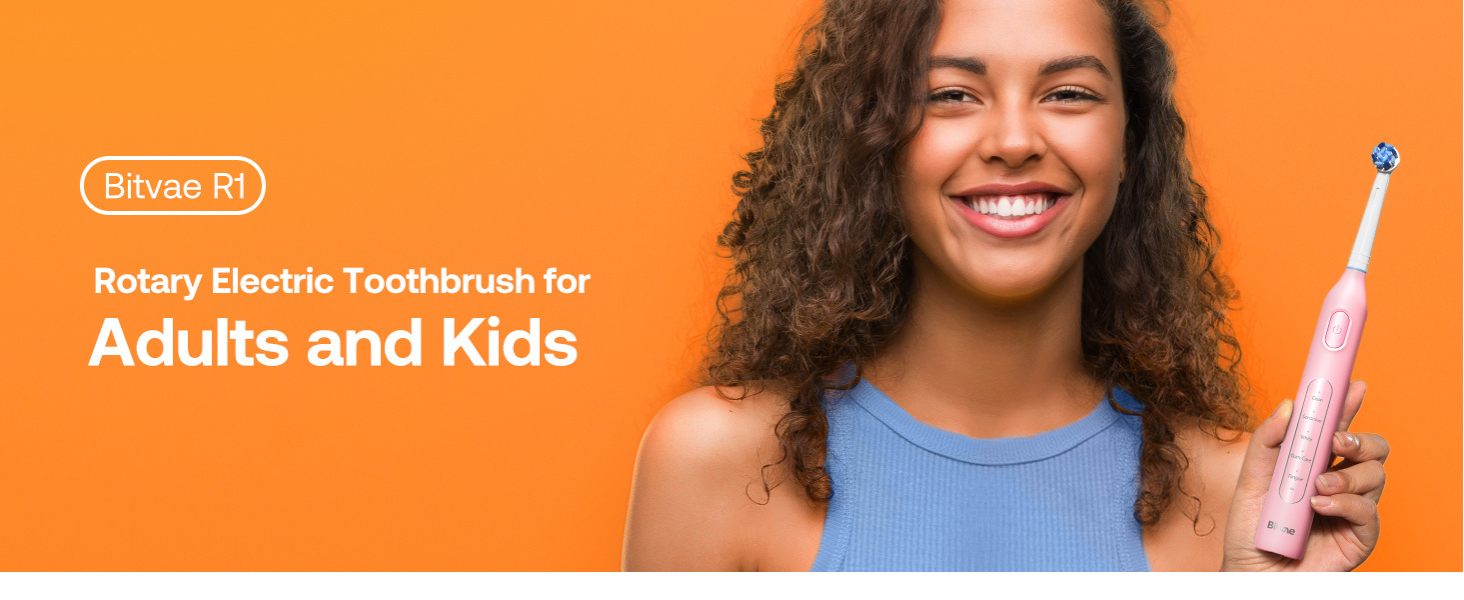 Bitvae R1 Rotary Electric Toothbrush for Adults and Kids