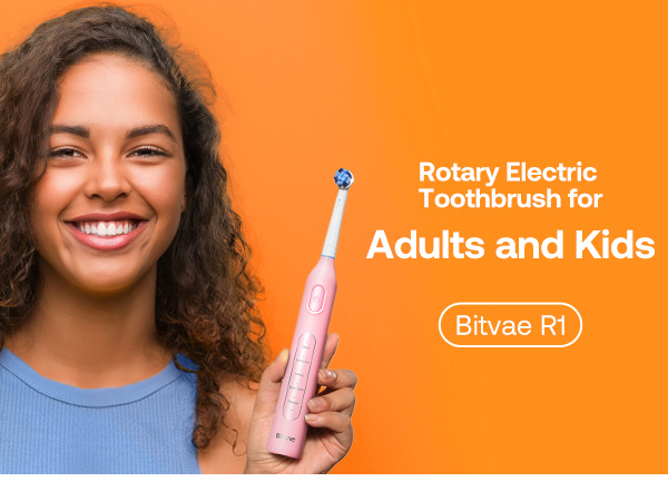 Bitvae R1 Rotary Electric Toothbrush for Adults and Kids