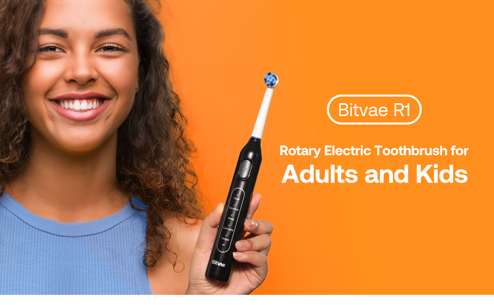 Bitvae R1 Rotary Electric Toothbrush for Adults and Kids