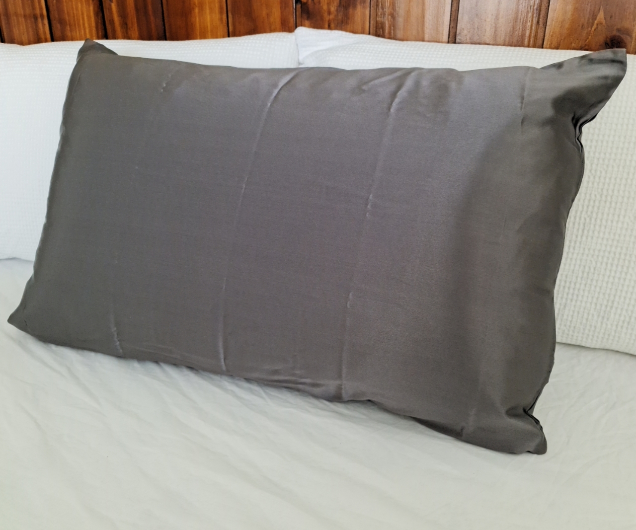 Charcoal Silk Pillowcase 100% Mulberry Silk 22 Momme Grade 6A
