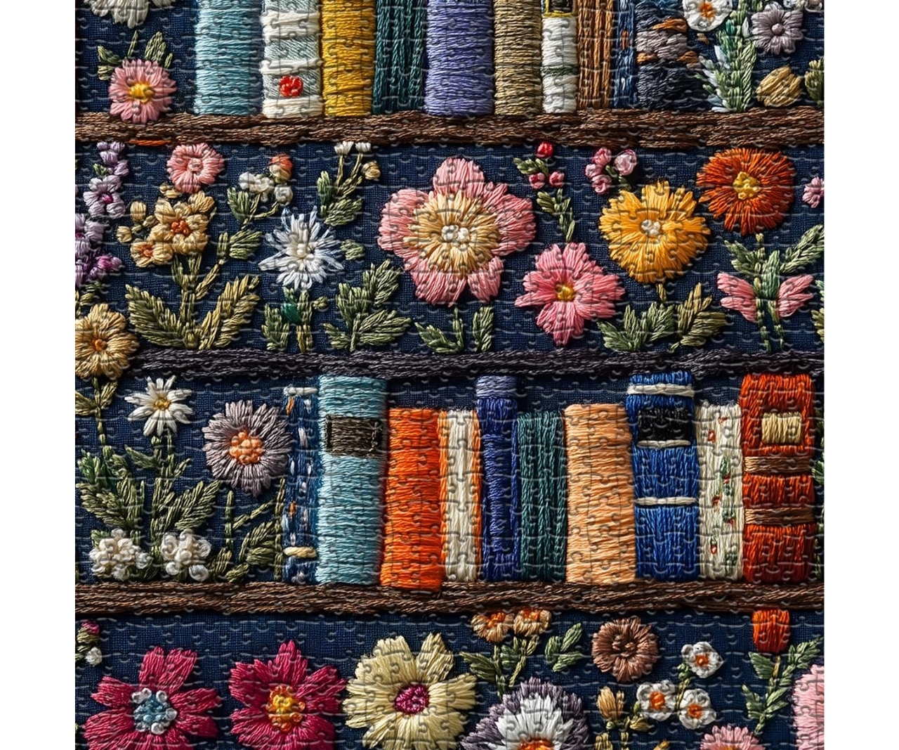 Flowers and Books Puzzle