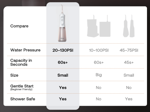 Water Flosser Bitvae C6 Comparision With Others