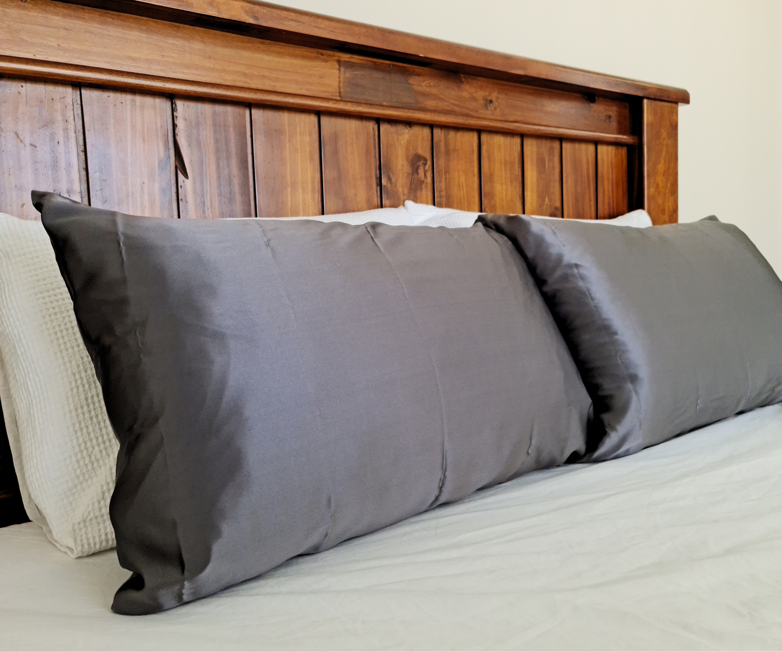 Charcoal Silk Pillowcases NZ