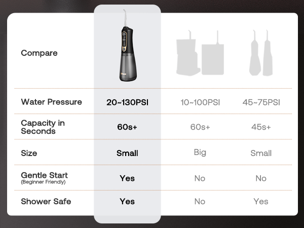 Water Flosser Bitvae C6 Comparison With Others