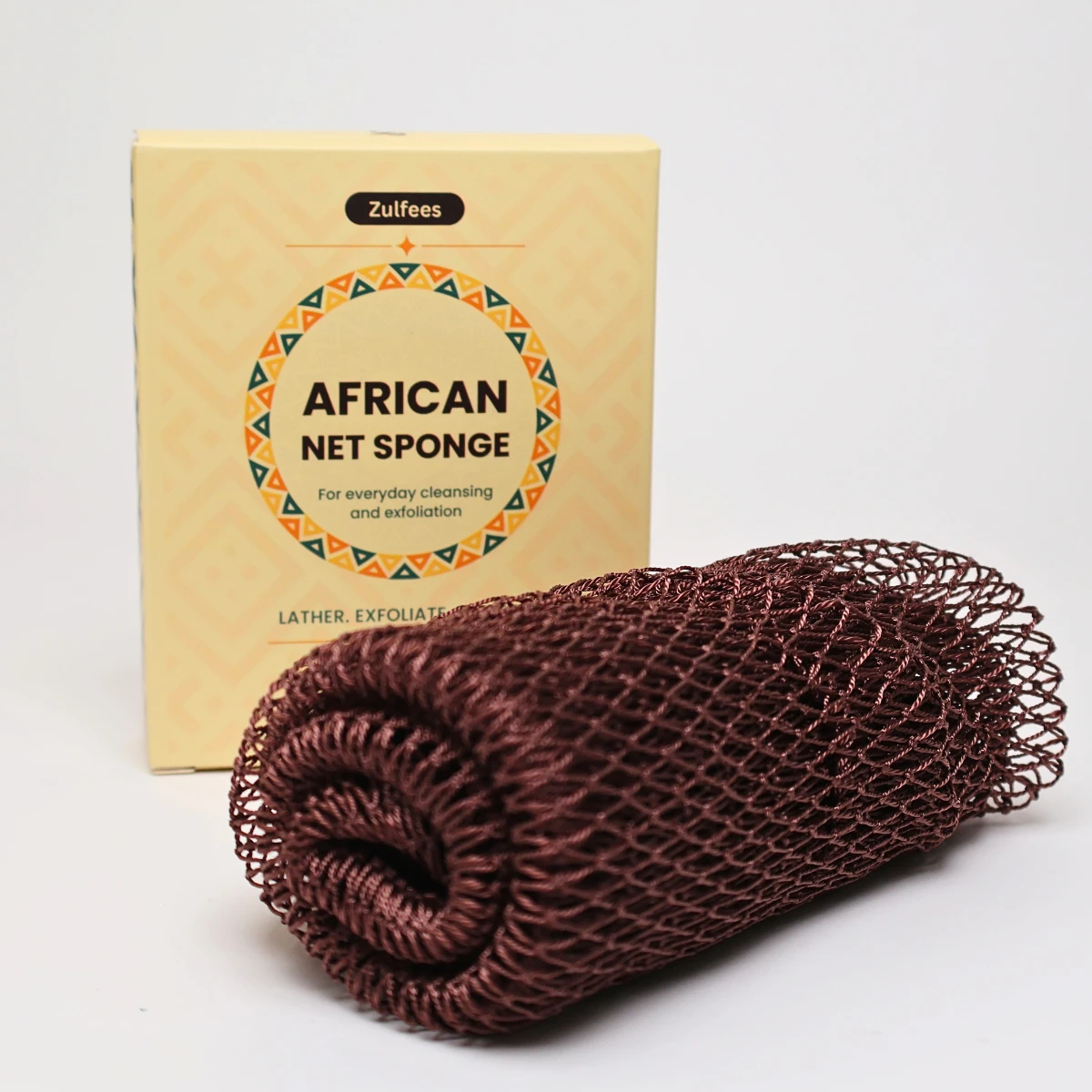 Zulfees African Net Sponge Brown