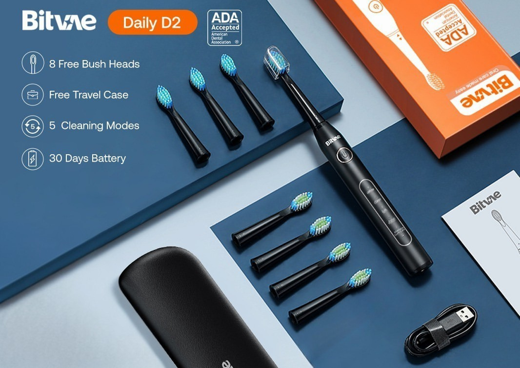 Bitvae D2 Electric Toothbrush - What's inside the box