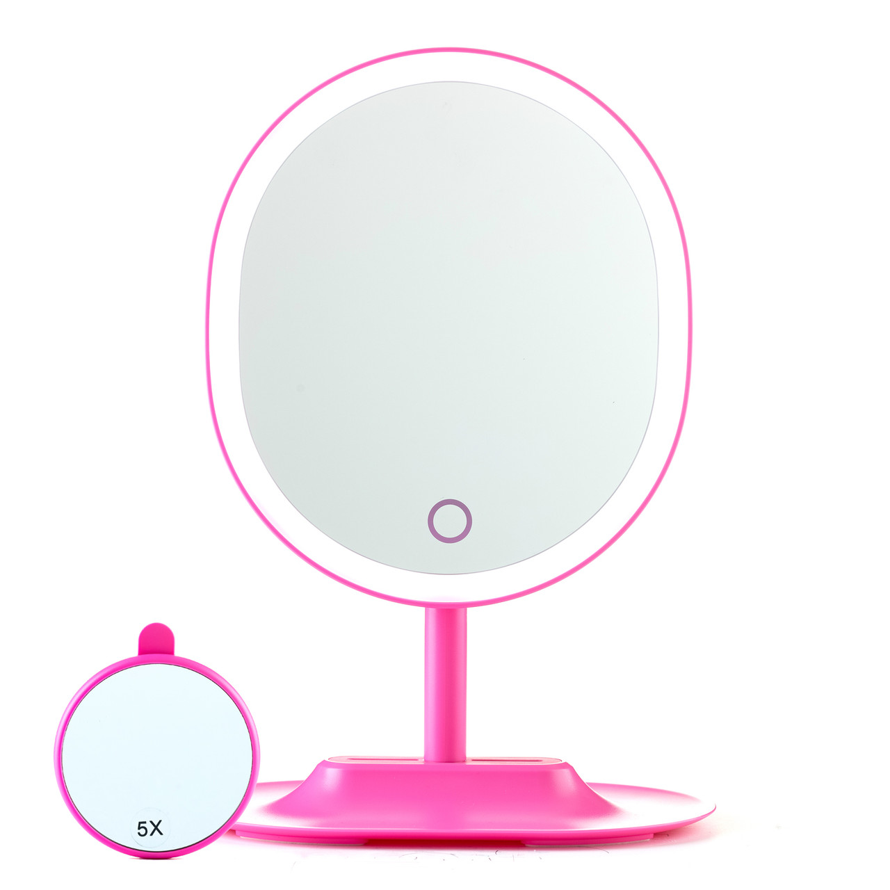 large makeup mirror on stand