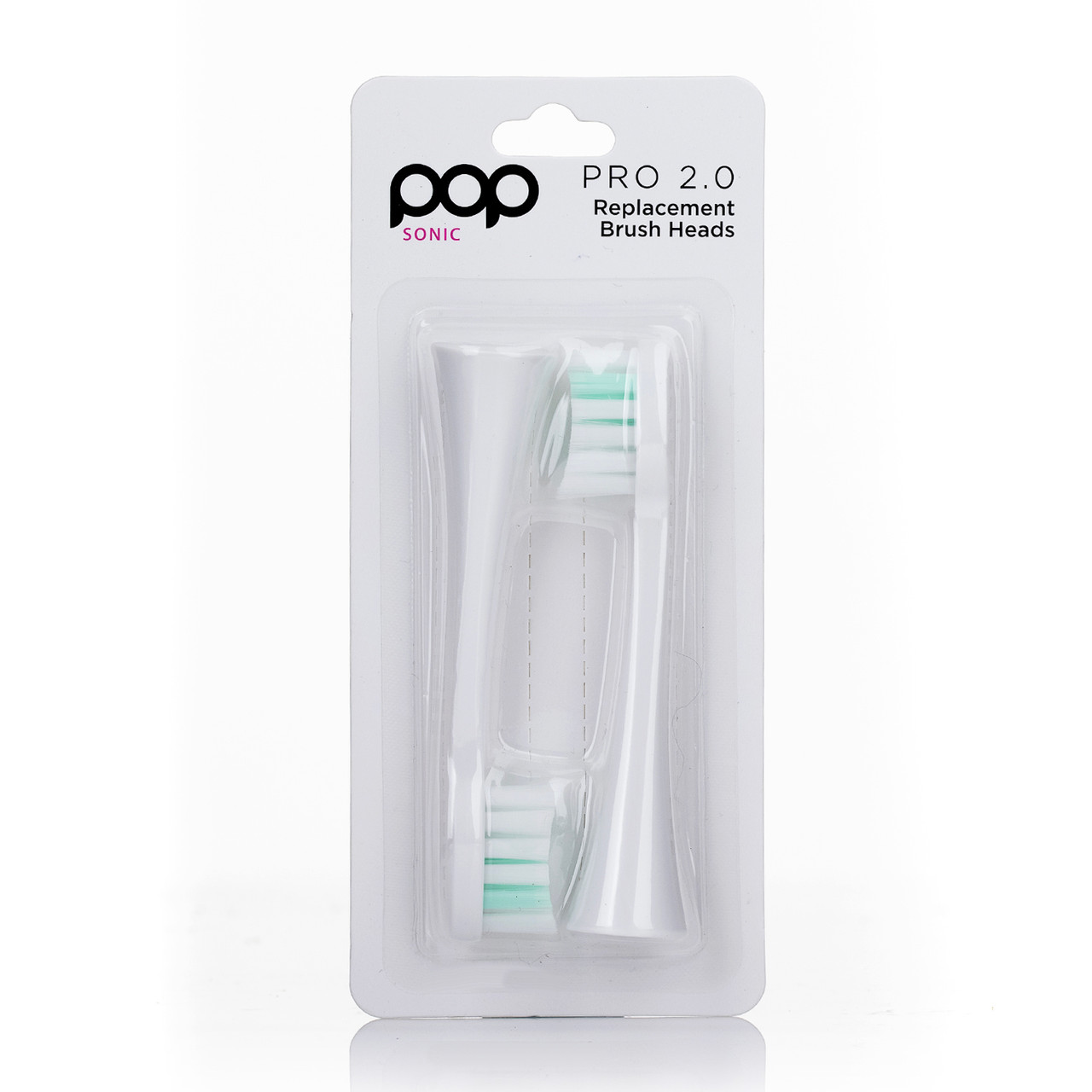 Pro 2.0 Sonic Toothbrush Replacement Brush Heads Set of 2 two