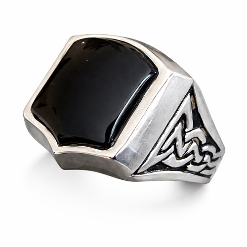 Onyx Shield Ring
