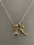 Double Amulet Necklace Bronze & Sterling Silver