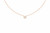 Single Natural Diamond Bezel Set Pendant 1/4 Carat