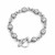 Fleur de Lis Star Sterling Silver Bracelet with Toggle Clasp