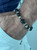 Sterling Silver & Matte Onyx Bead Bracelet on Leather Cord