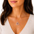 Sterling Silver Heart Pendant with Floating Stone