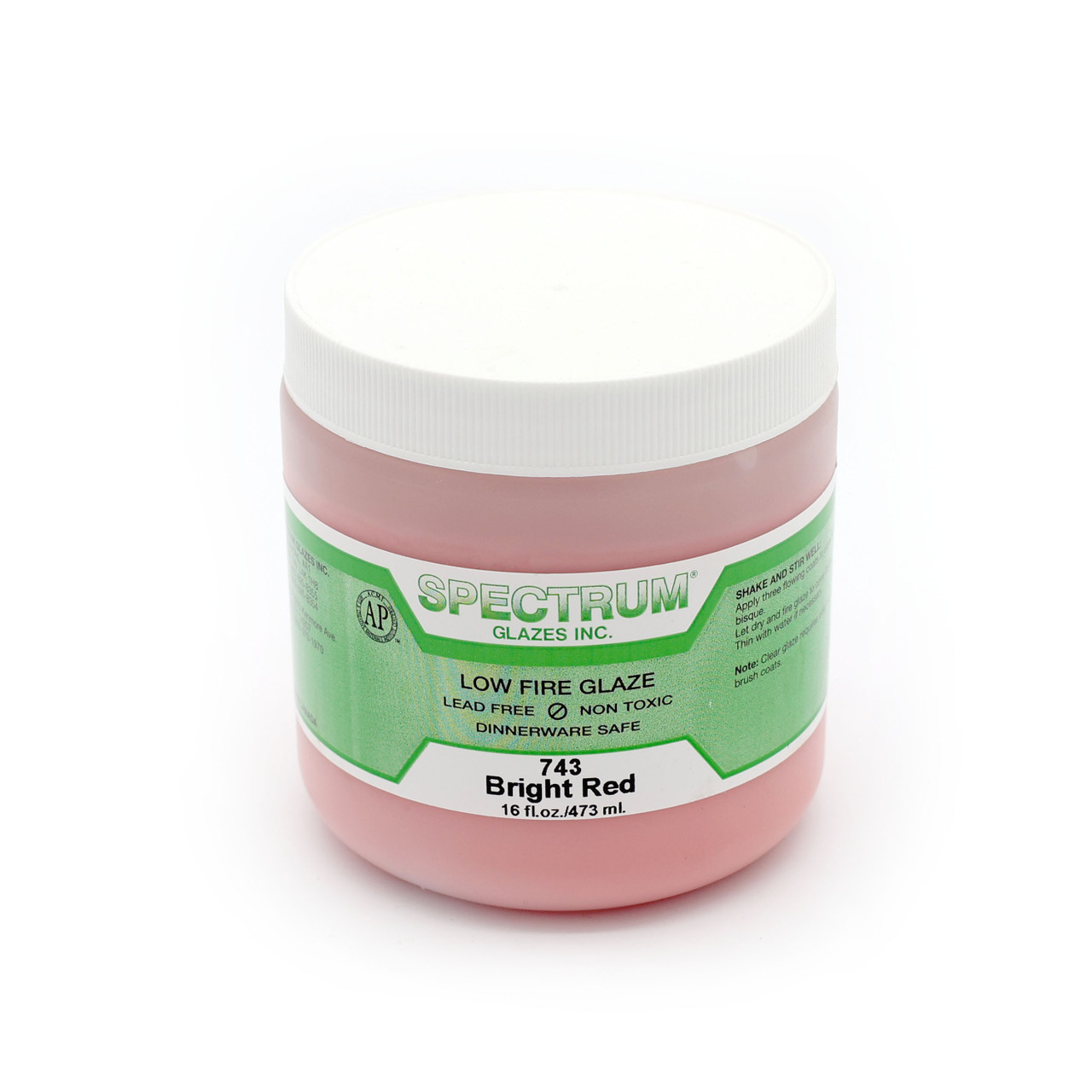 Bright Red 743 Opaque Gloss Glaze