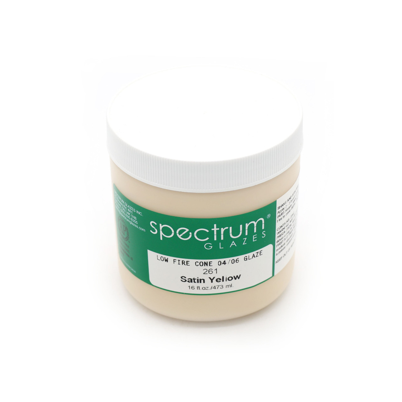 Satin Yellow 261 Glaze