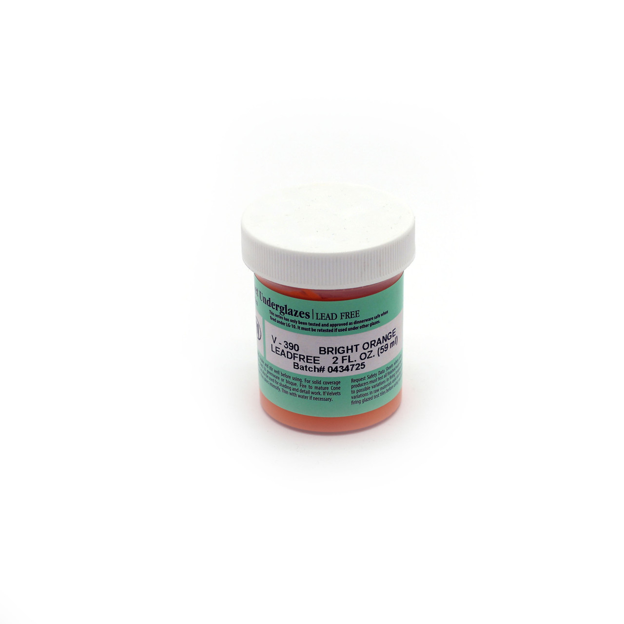 Bright Orange Velvet Underglaze