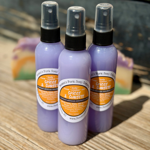 Spice scented room and body spray
