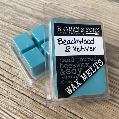 Beachwood & Vetiver Wax Melts Beaman's Fork Soap Company
