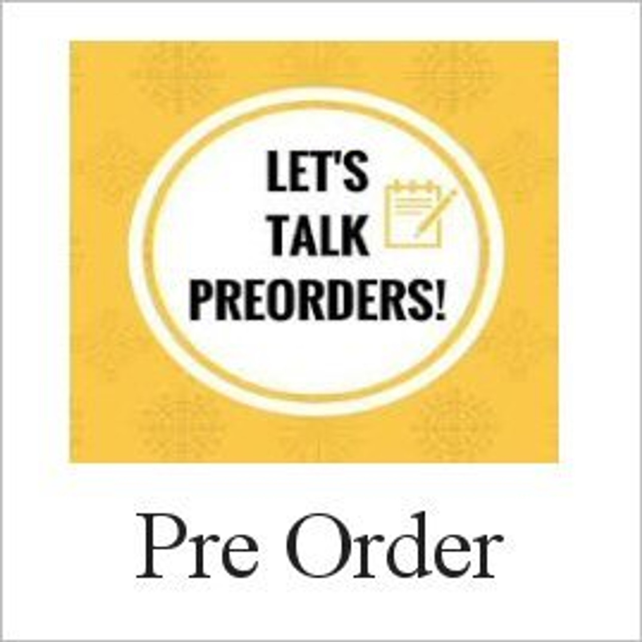 Pre-Orders-Coming Soon