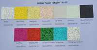 Mini Multi Pack Glitter Paper 14cm x 14cm 128gsm