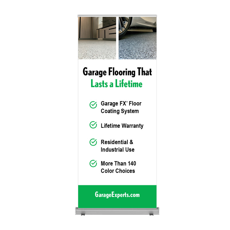 33.5" Retractable Banner- Lasts a Lifetime