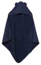Gwinnett Swim Navy Terry Cloth Hooded Towel with Ears