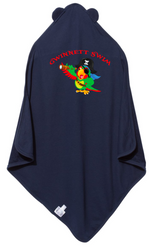Gwinnett Swim Navy Terry Cloth Hooded Towel with Ears