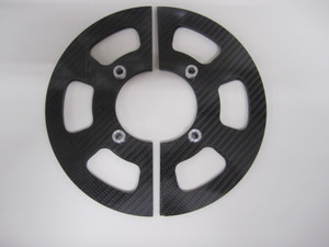 4 Bolt Carbon Fiber Sprocket Guard 8-1/2"