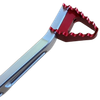 BILLET BRAKE PEDAL SILVER (RED TIP)