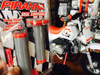 PIRANHA DUAL COMPOUND GRIPS - Grey/Red - HALF WAFFLE