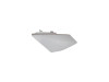 LEFT NUMBER PLATE - WHITE