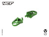 FOOTPEG SET - ALUMINUM CNC - GREEN