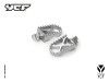 FOOTPEG SET - ALUMINUM CNC - SILVER