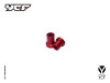 FRONT WHEEL SPACERS SET - RED