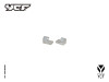 REAR BRAKE CLIP WHITE