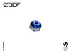 CNC STEERING STEM NUT - BLUE