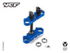 COMPLETE TRIPLE CLAMPS 45/48mm - BLUE