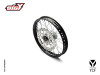 COMPLETE 1.6"x17" FRONT STEEL WHEEL W/DISC - CAST HUB