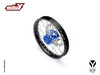 COMPLETE ALUMINUM 7116 FRONT WHEEL 1.60x17" BLUE