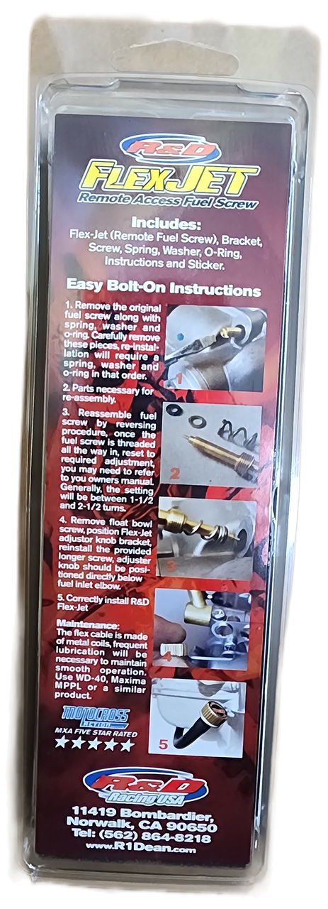 FLEX JET REMOTE FUEL SCREW