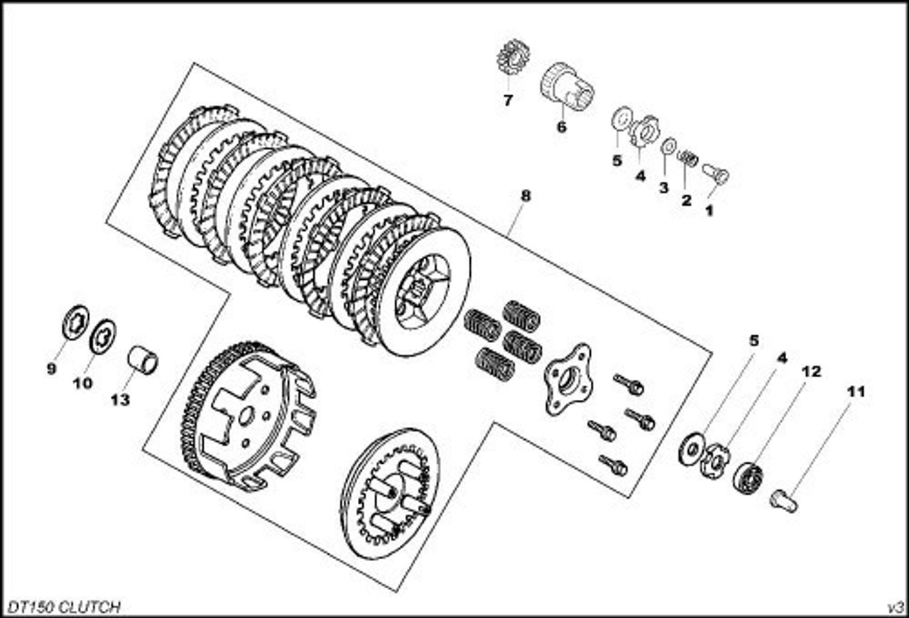 CLUTCH ASSEMBLY (8)