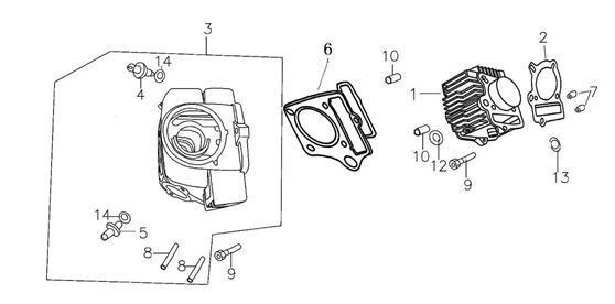 CYLINDER BODY SEAL PACKING 2