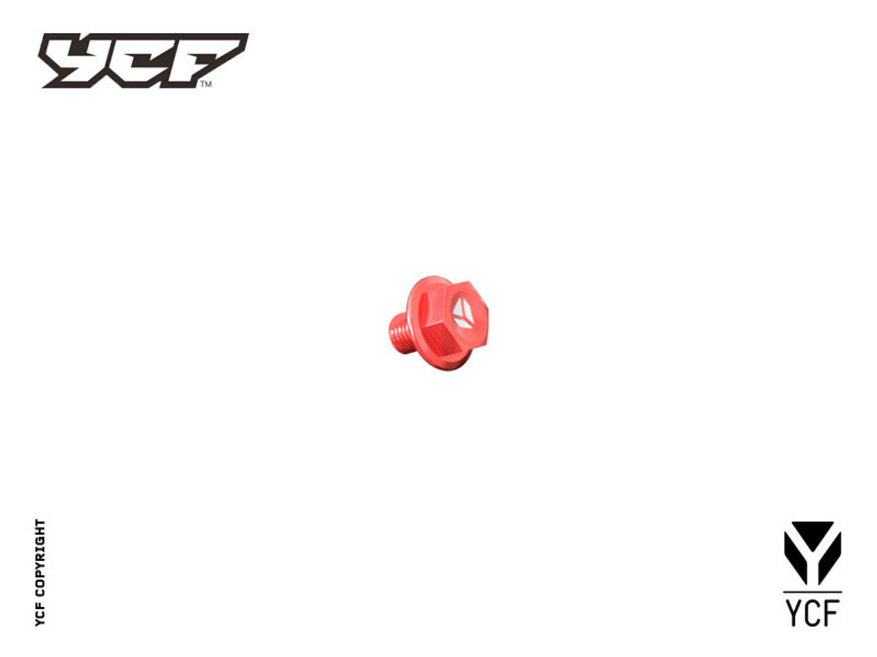 CNC MAGNETIC OIL DRAIN PLUG - RED
