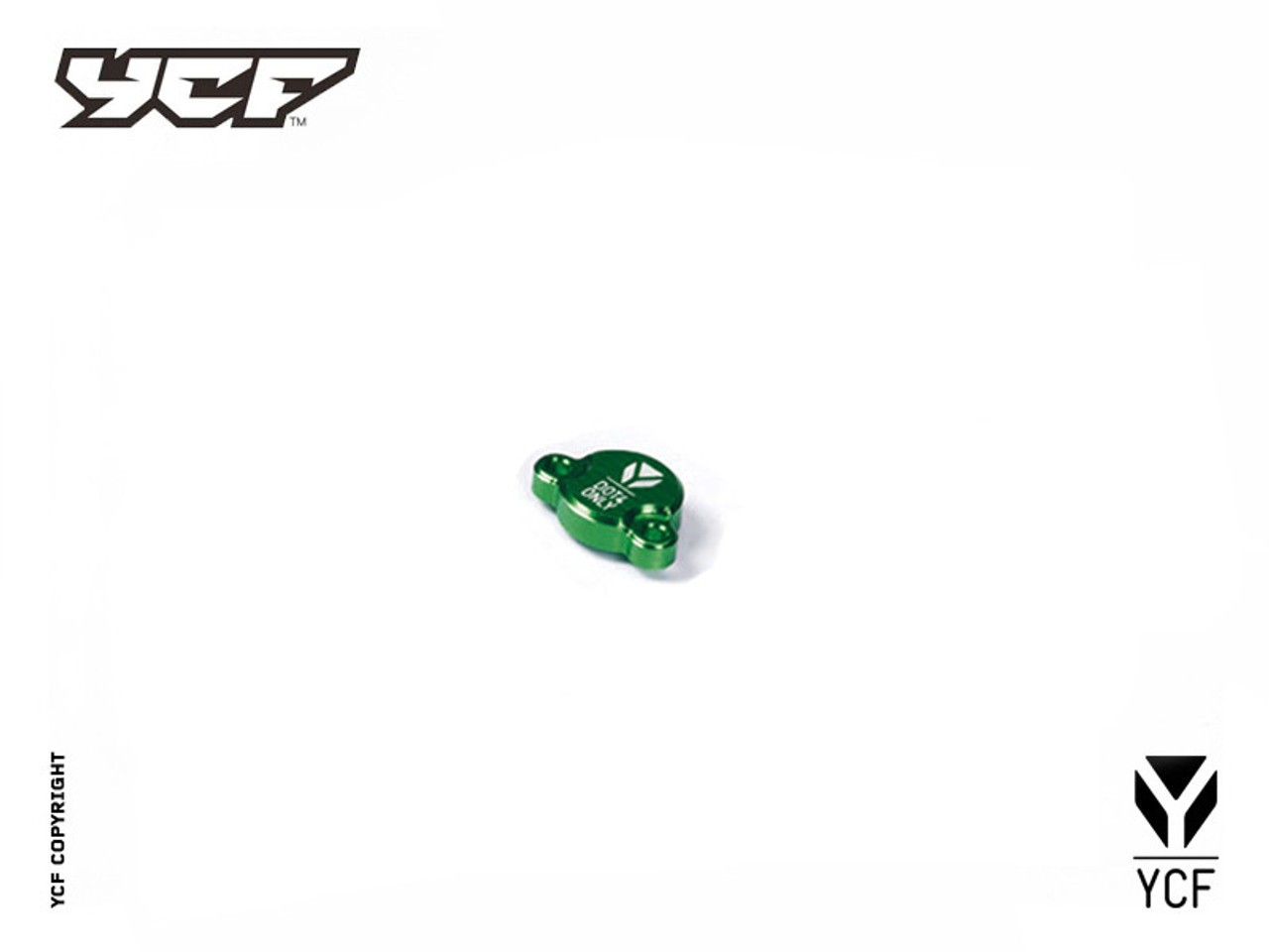 REAR BRAKE RESERVOIR CAP - GREEN