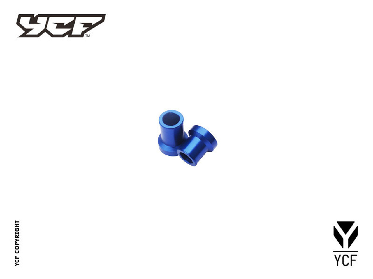 FRONT WHEEL SPACERS SET - BLUE
