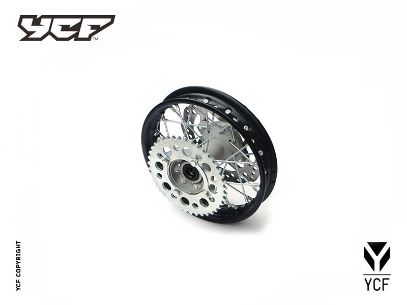 COMPLETE STEEL REAR WHEEL 1.40X