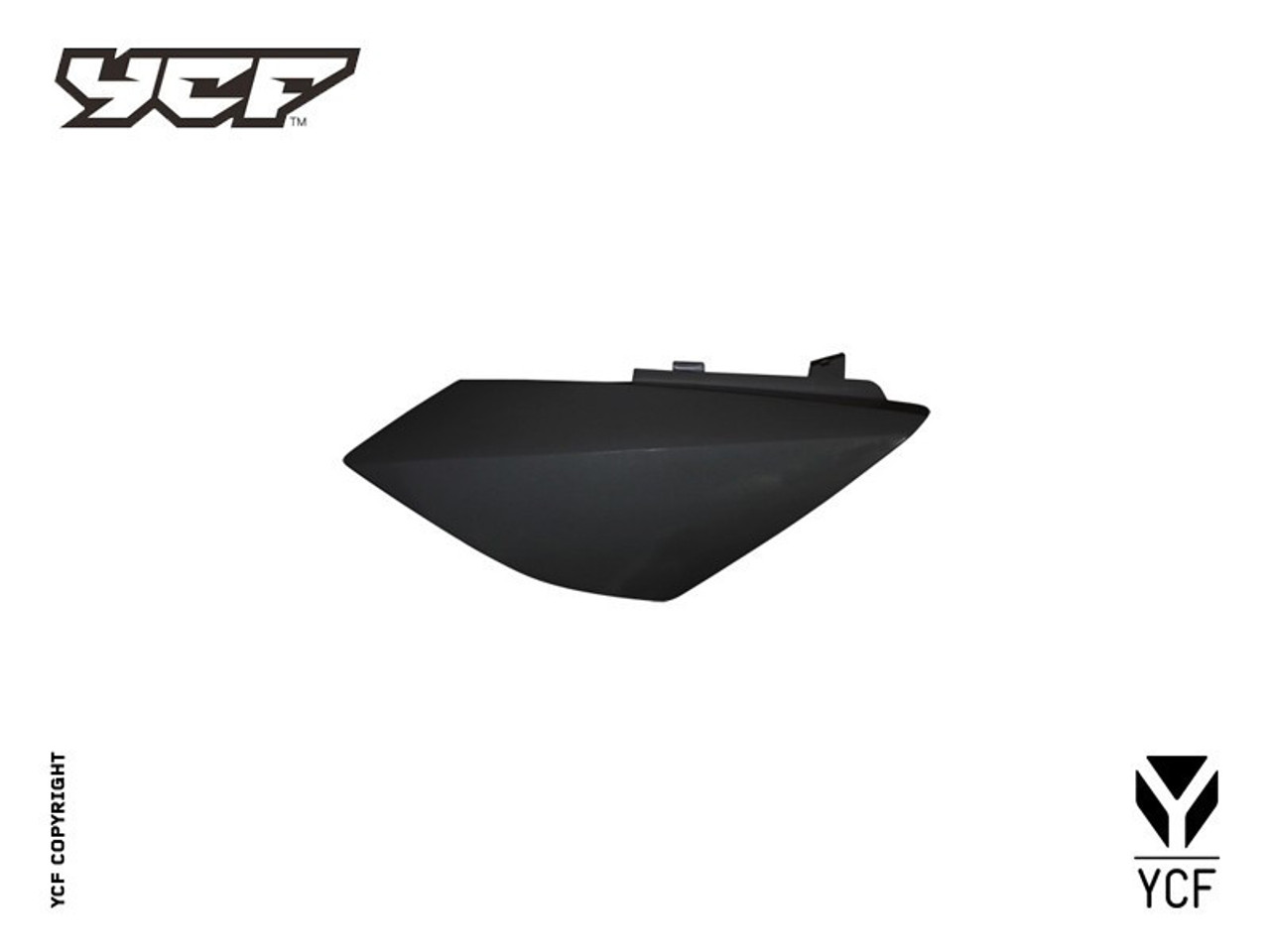 RIGHT NUMBER PLATE Black